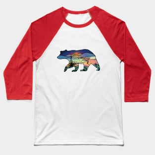 New Mexico landscape on a black bear Baseball T-Shirt